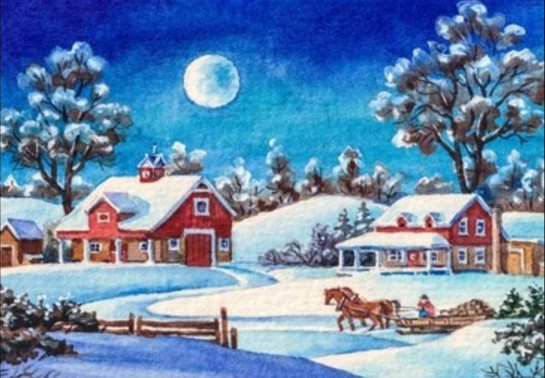 winter landscape online puzzle