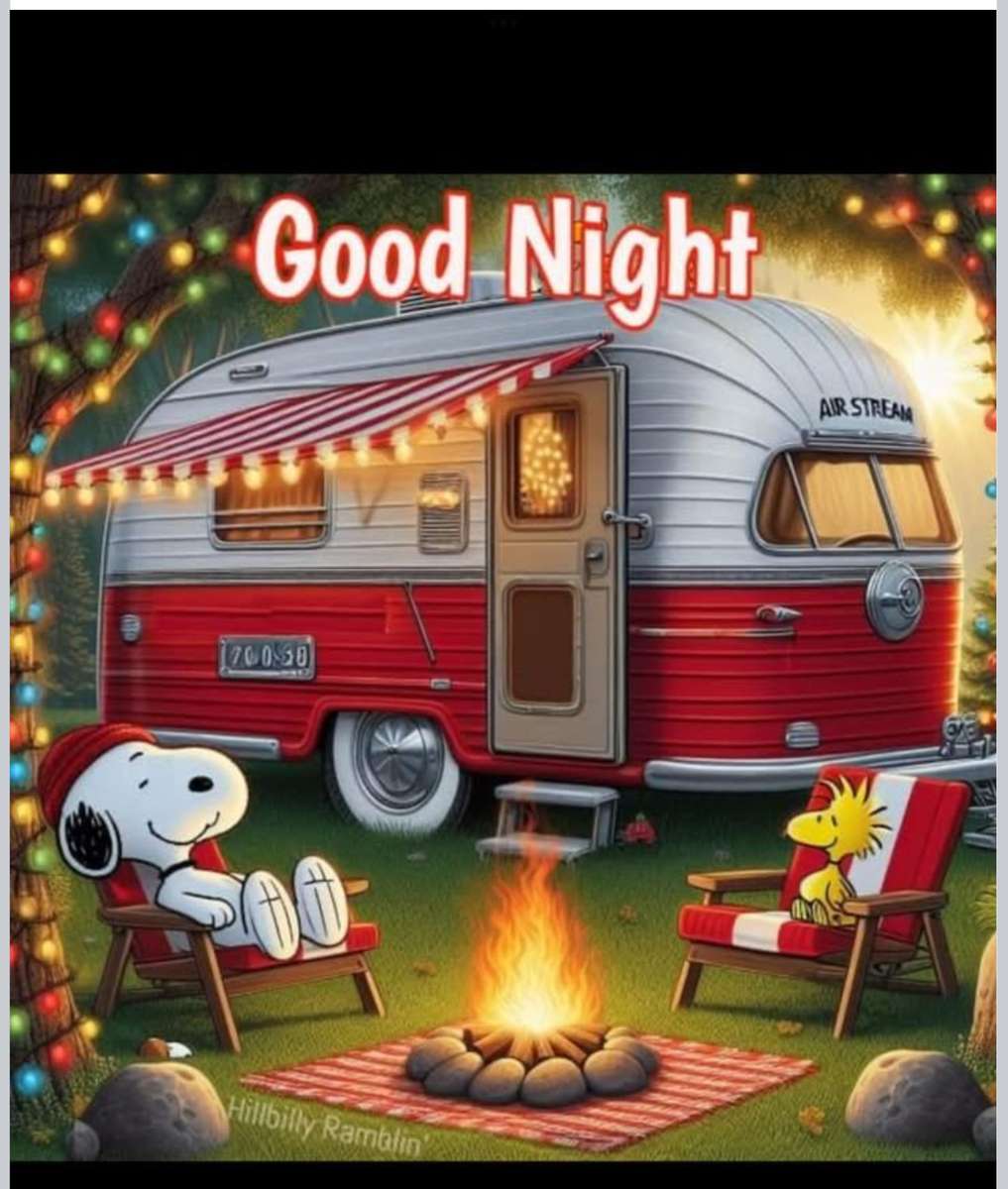 スヌーピーとウッドストックはキャンプファイヤーでリラックスします ジグソーパズルオンライン