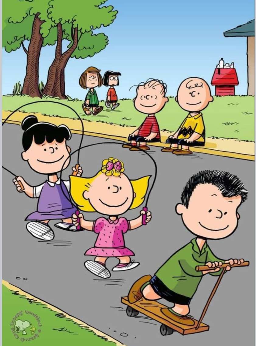 シュルツギャングは一年中外で遊ぶことを楽しんでいます！ ジグソーパズルオンライン