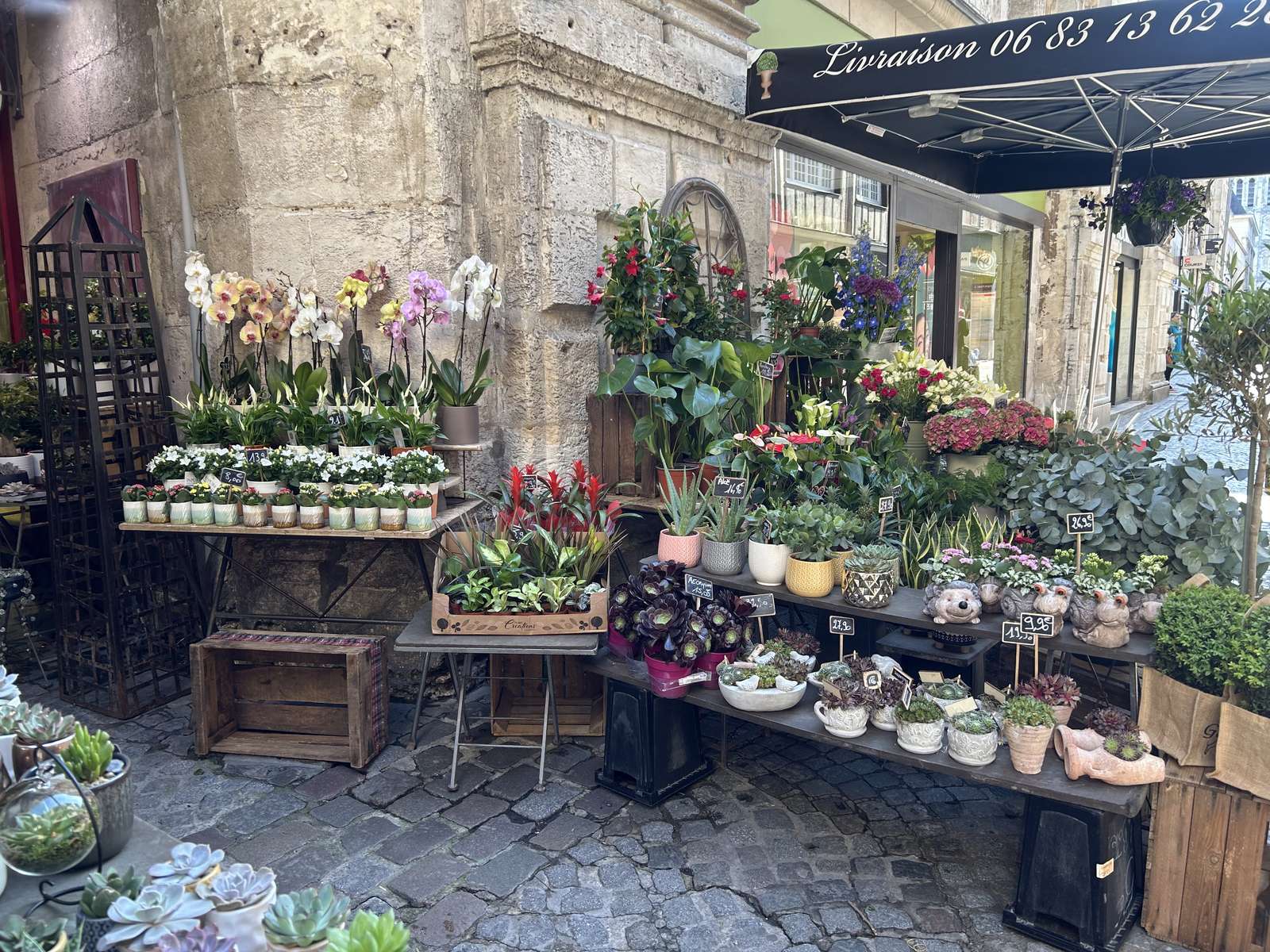 Rynek kwiatów we Francji puzzle online