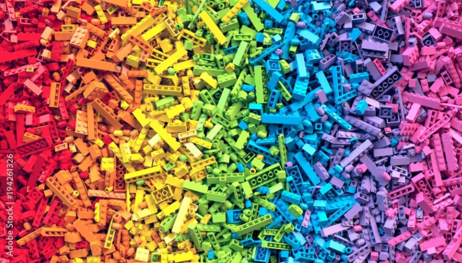 Kolorowe Klocki LEGO puzzle online