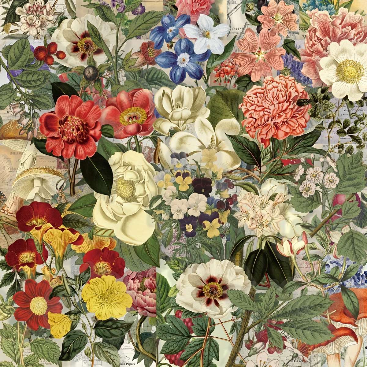 motif floral puzzle en ligne
