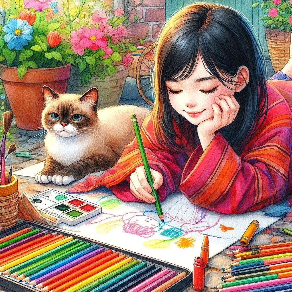twórcze popołudnie puzzle online