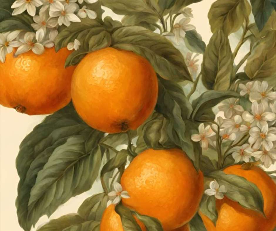Kwiaty pomarańczowe puzzle online
