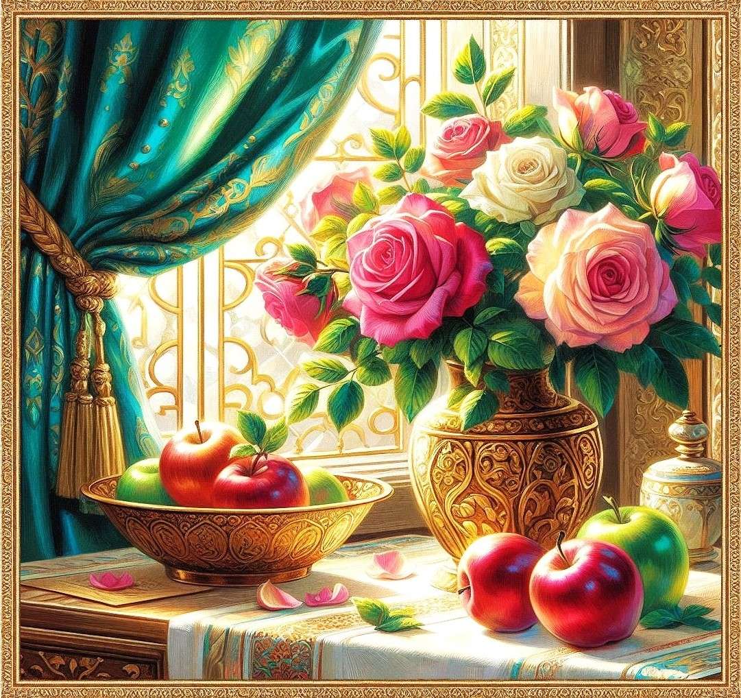 róże po królewsku puzzle online
