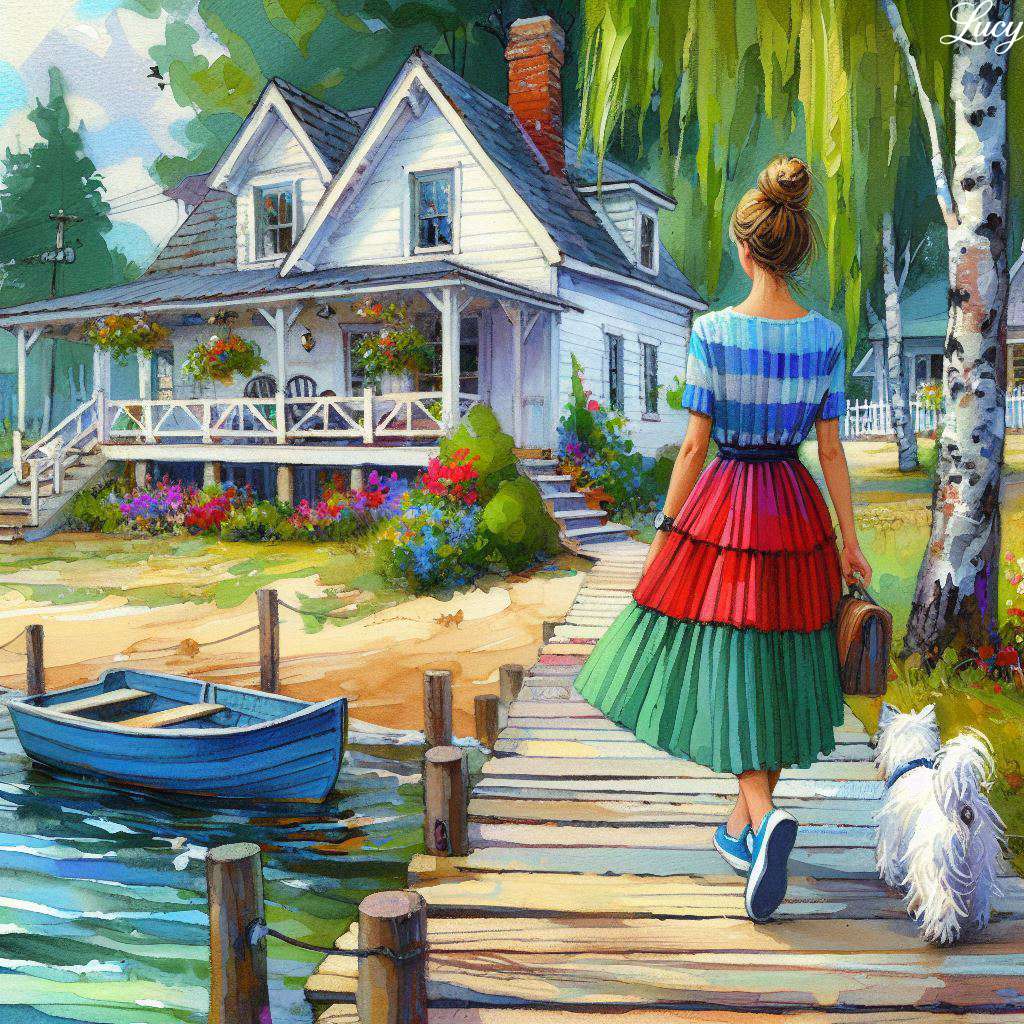 La maison en tête est un lac puzzle en ligne