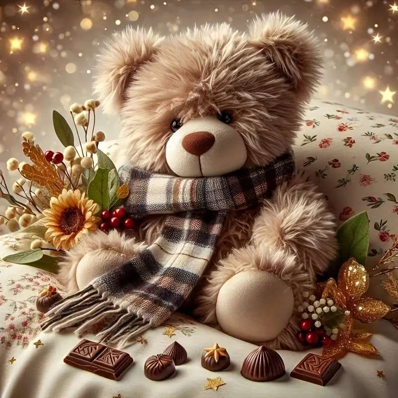 Urso de outono puzzle online