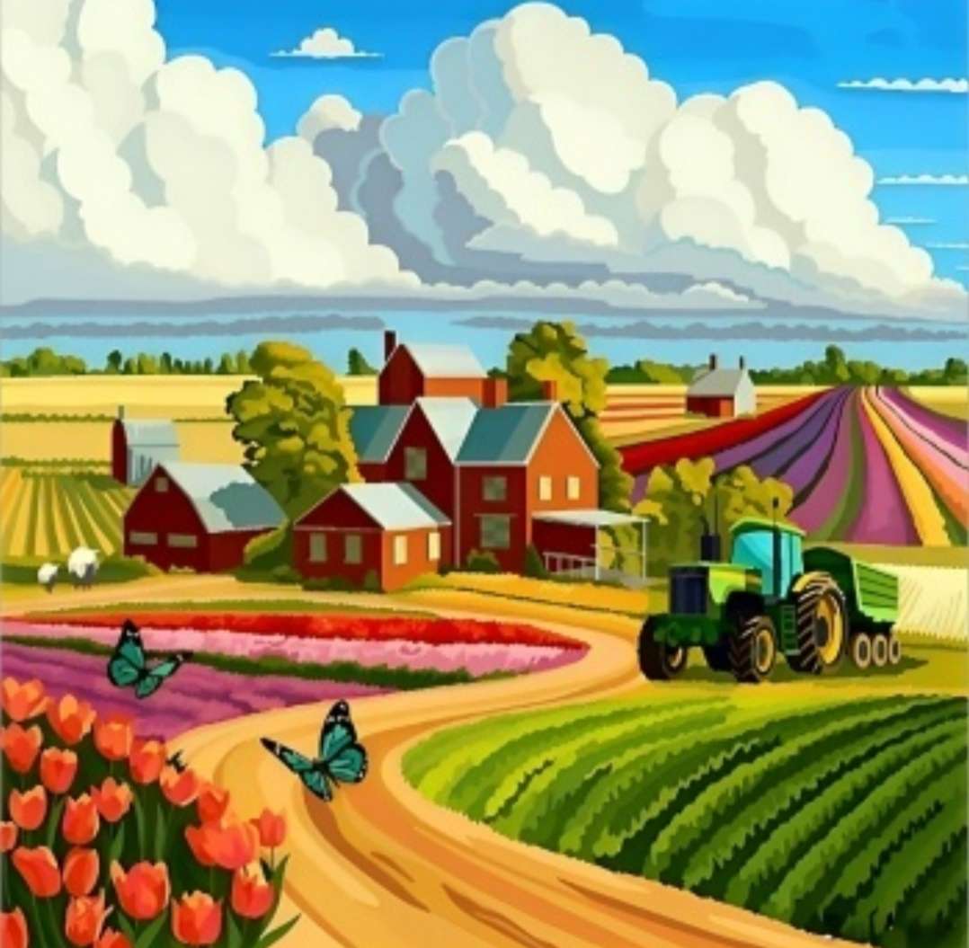 Paesaggio rurale puzzle online