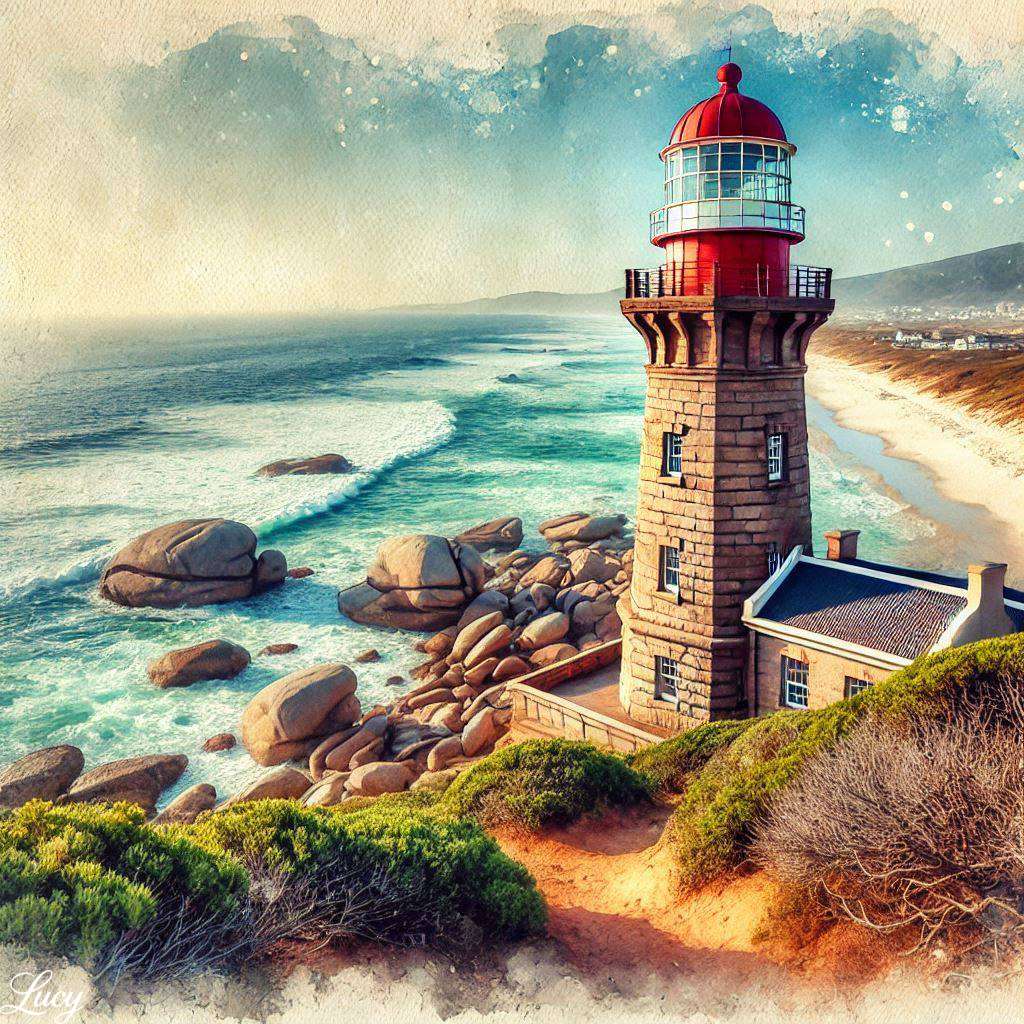 Latarnia morska na wybrzeżu puzzle online