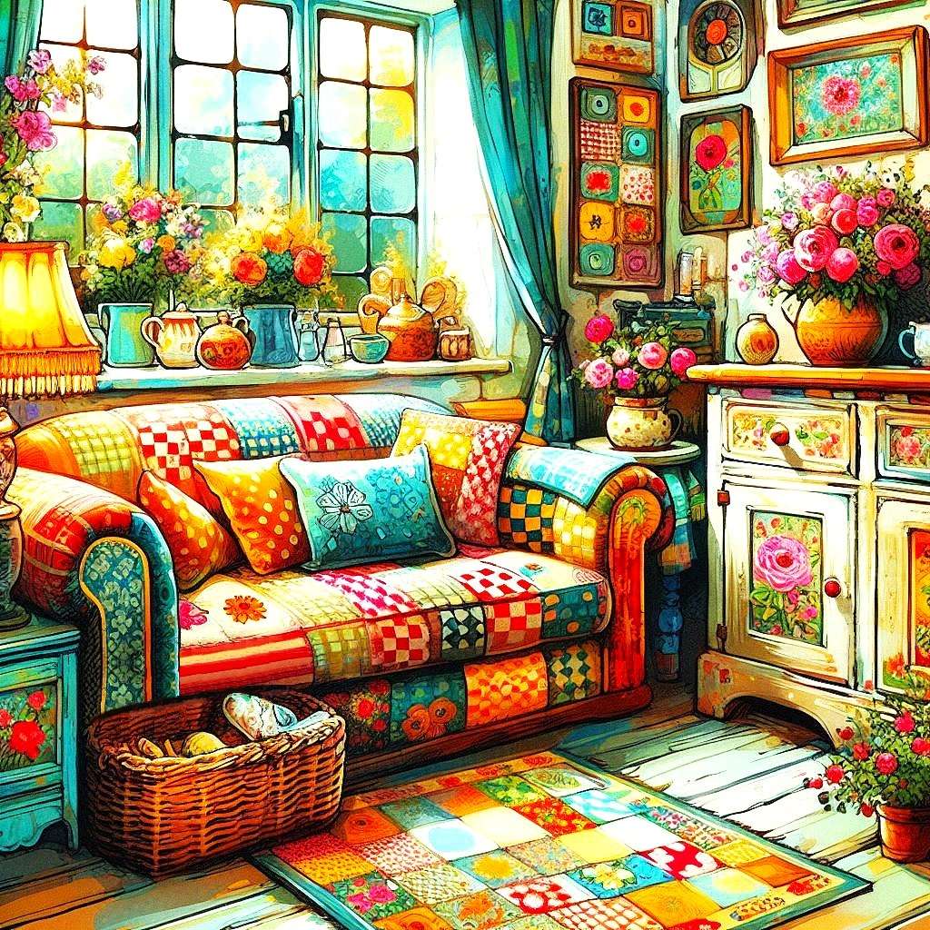 miłośnicy patchworku puzzle online