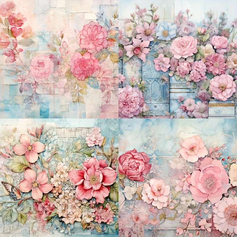 ogrody róż - kolaż puzzle online