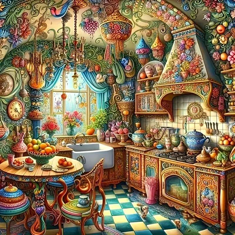 bardzo ozdobne wnętrze puzzle online