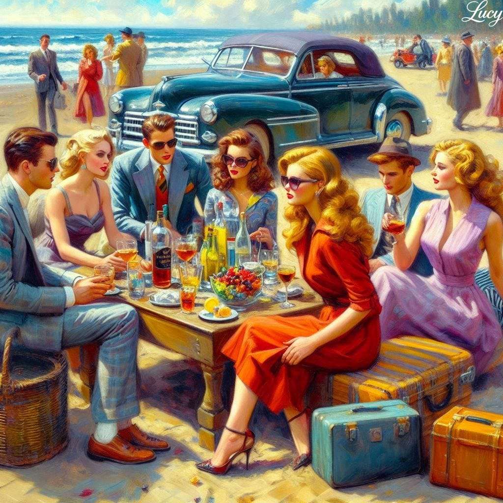 Grupa młodych ludzi puzzle online