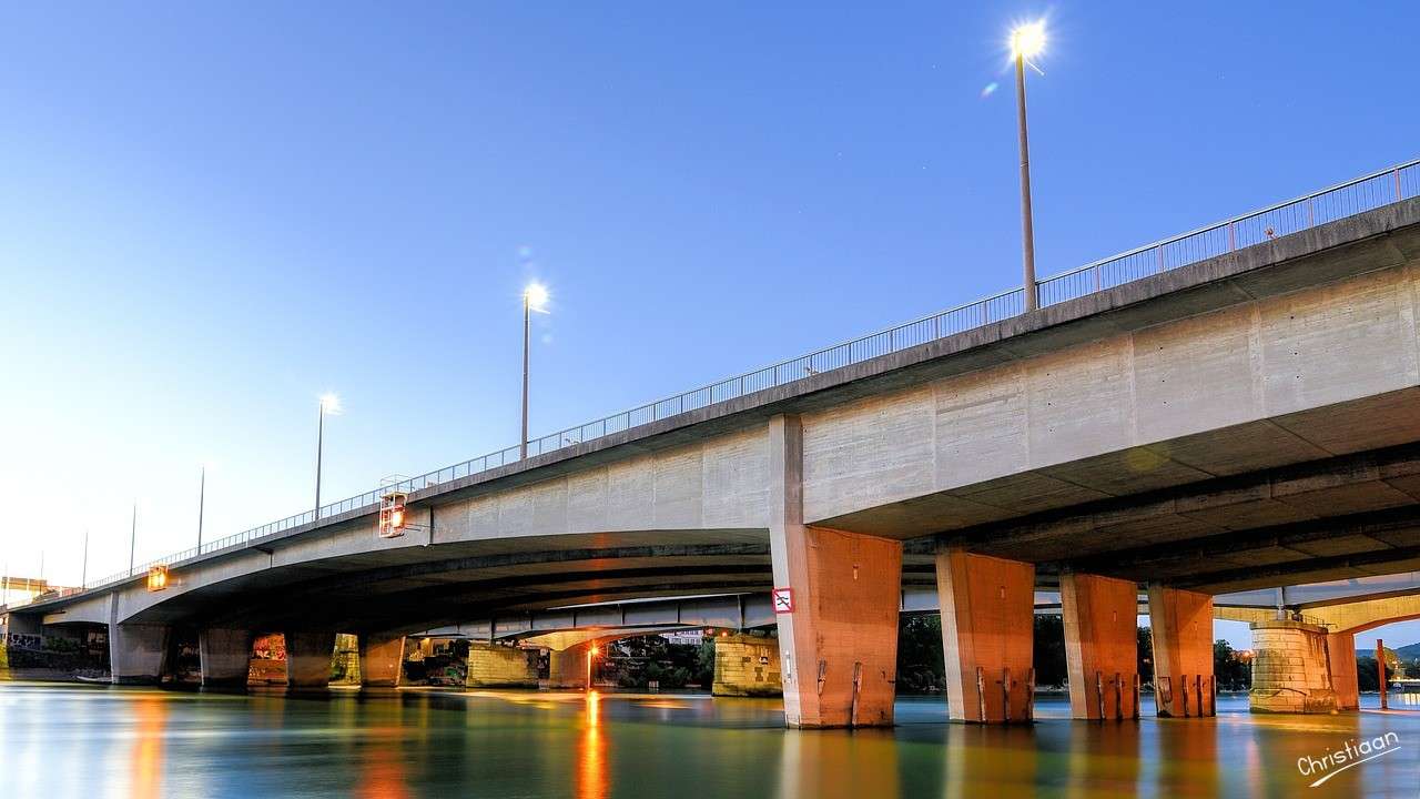 Bazel, Brug, Szwajcaria, Rijn. puzzle online
