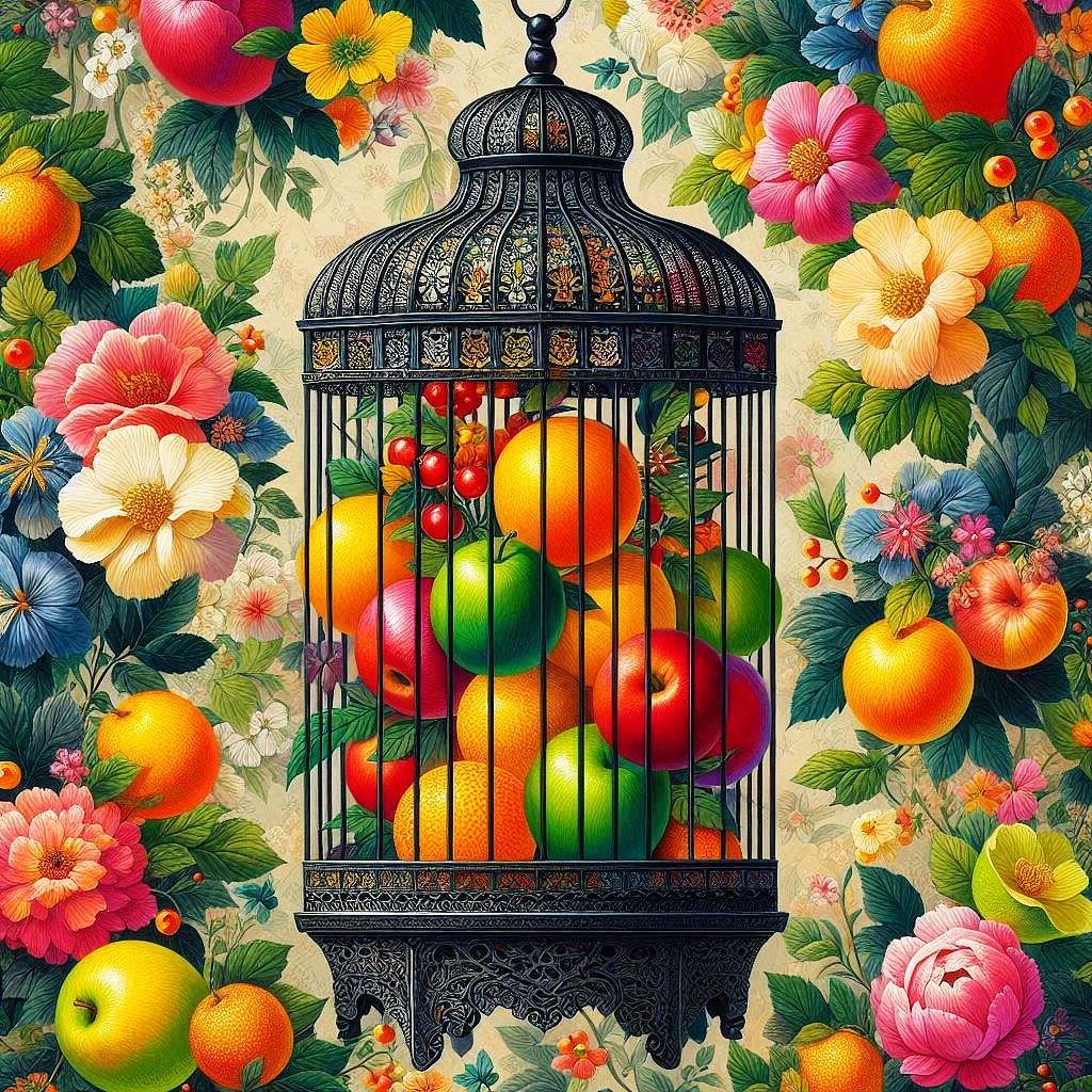 gaiola com frutas puzzle online
