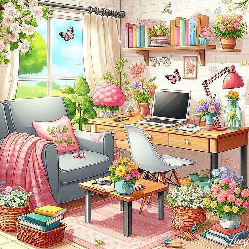 Wesoły biuro puzzle online