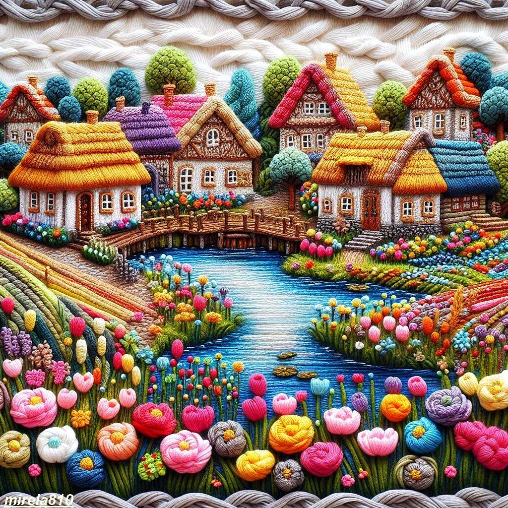 Villaggio a maglia puzzle online
