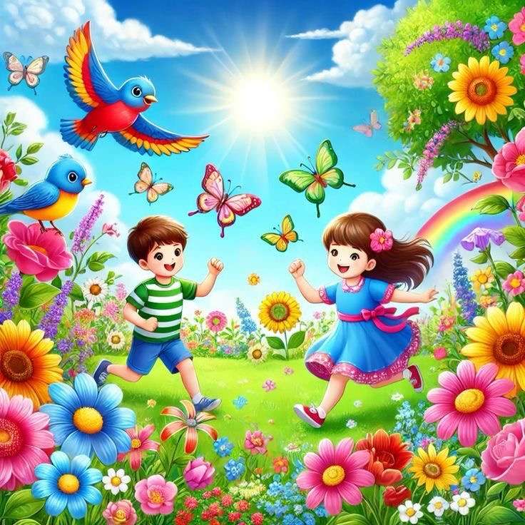 Bajkowa łąka puzzle online