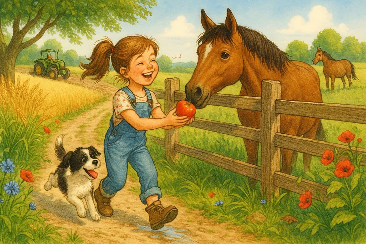 Moira odwiedza konie puzzle online