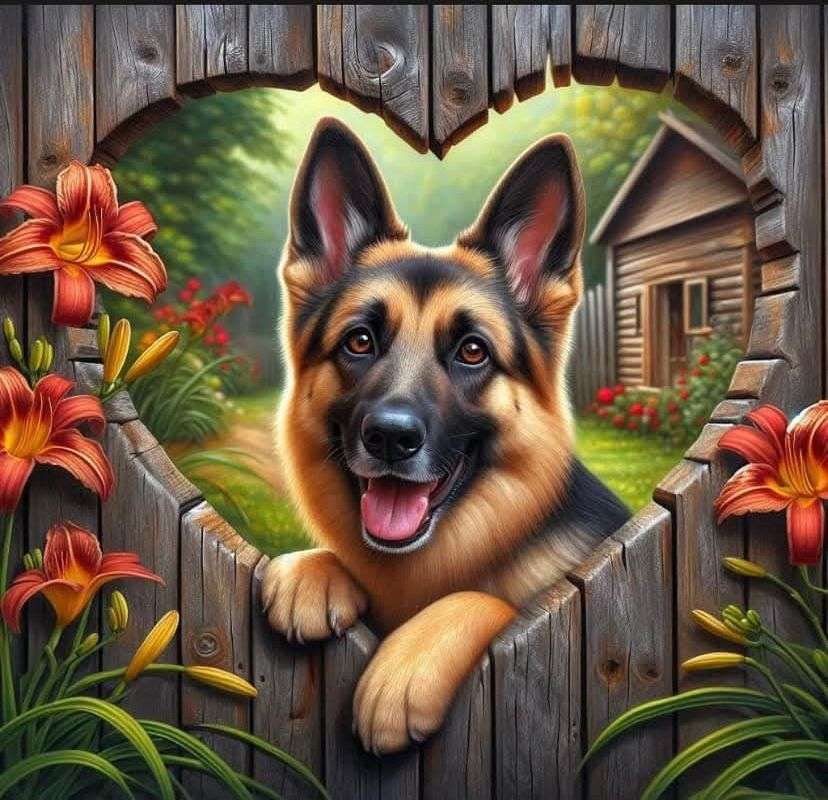 Owczarek niemiecki puzzle online
