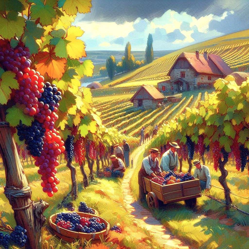 raccolta di uva puzzle online