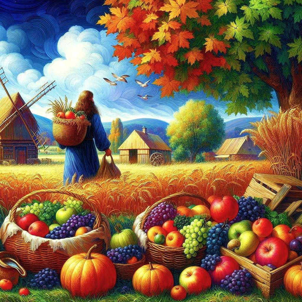 tempo de colheita puzzle online