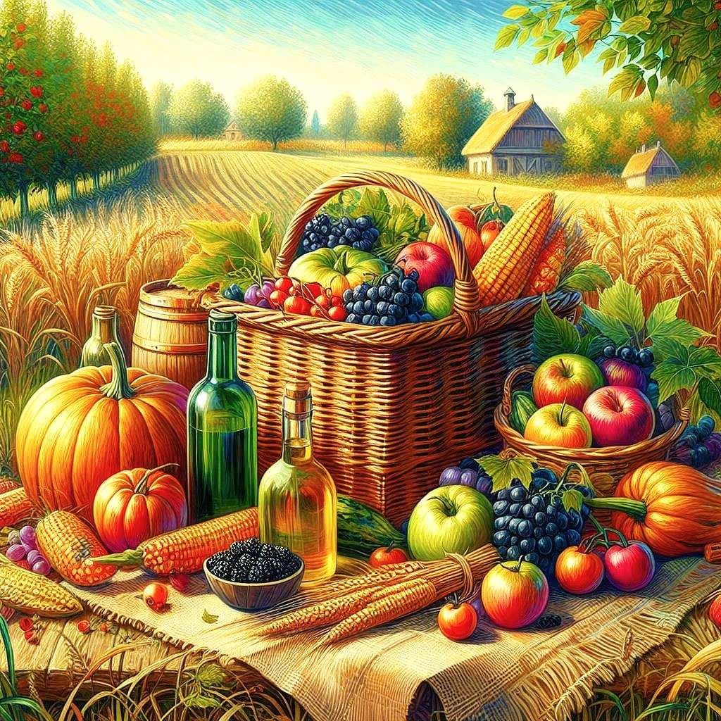 jesienne plony puzzle online