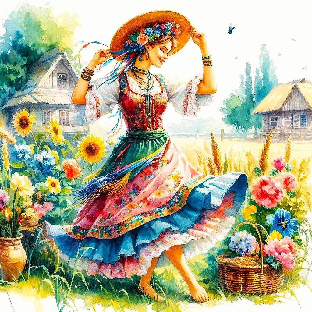 Fată dansatoare puzzle online