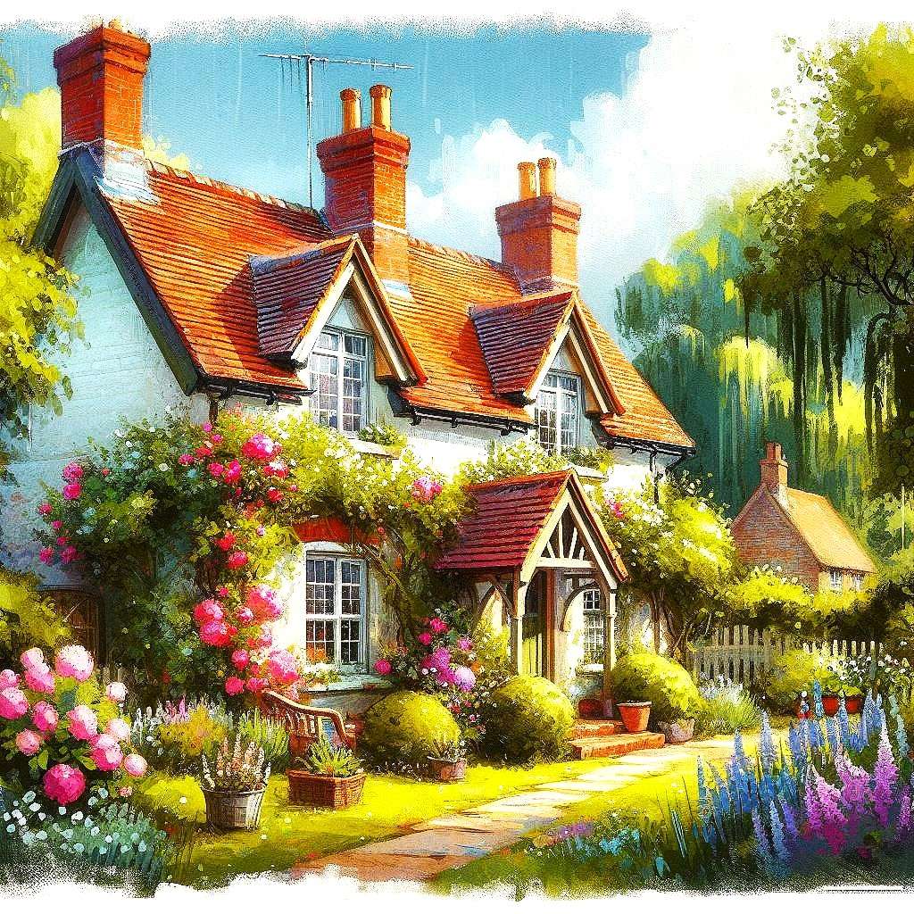 belle maison à la campagne puzzle en ligne