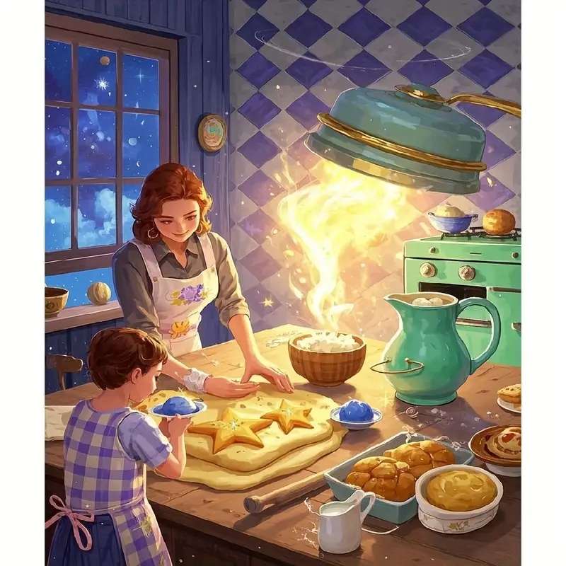 pieczenie ciasteczek z mamą puzzle online