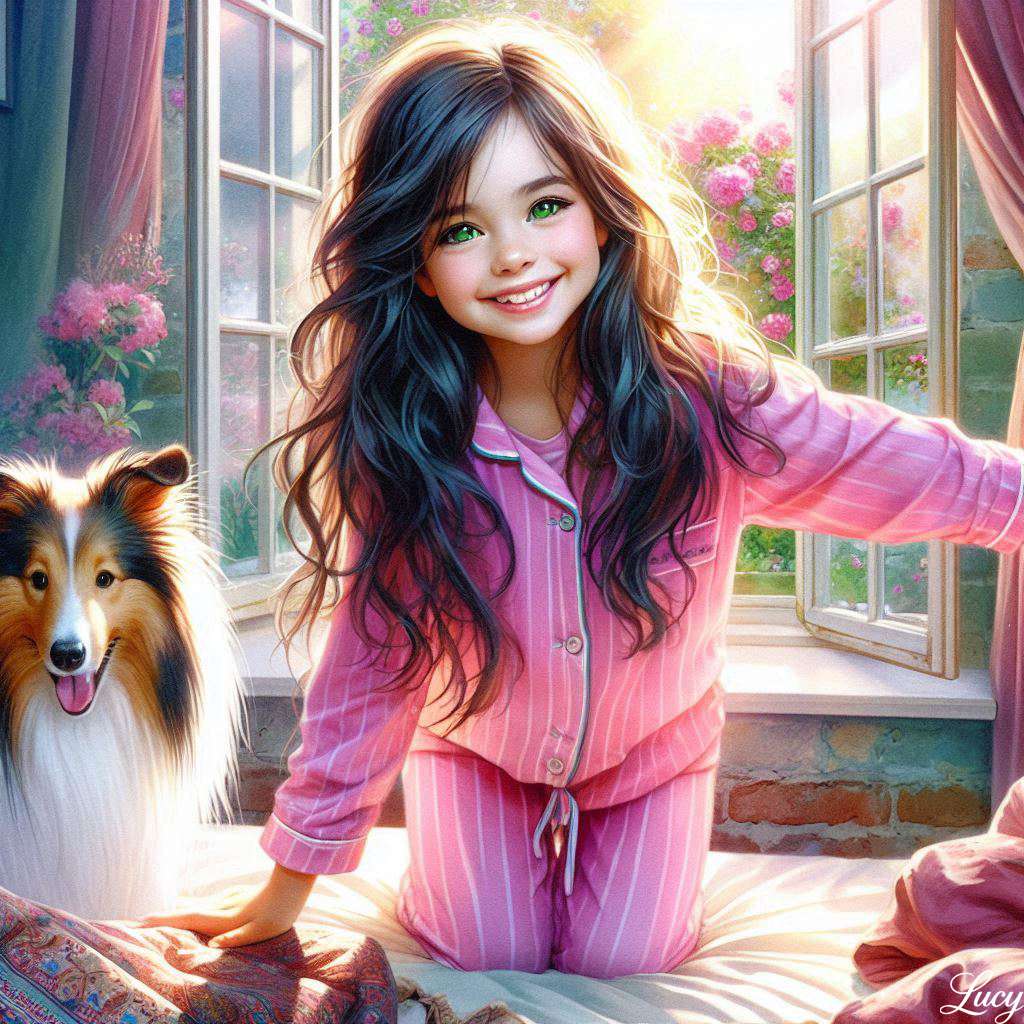 Uśmiechnięta młoda dziewczyna puzzle online