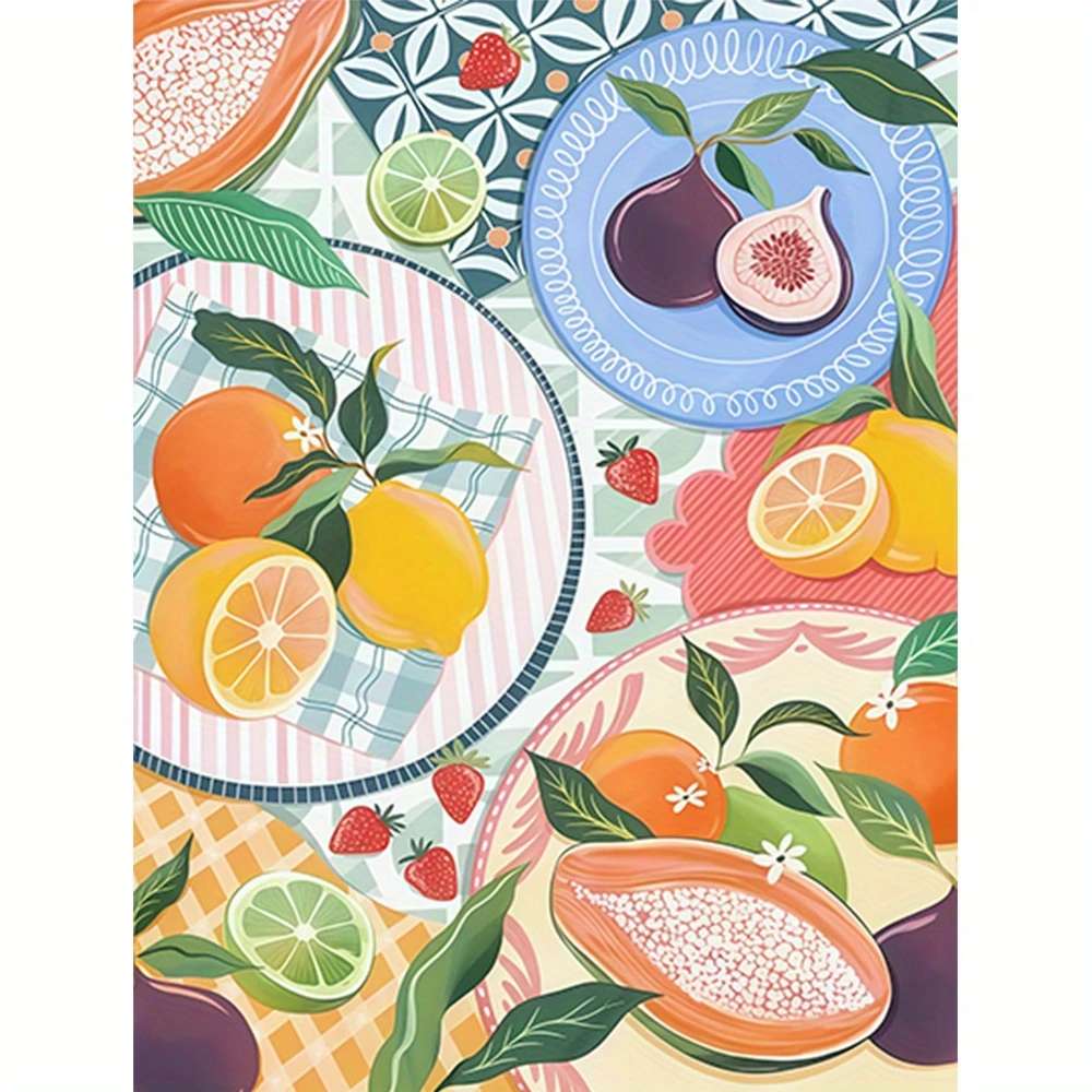 fruits dans l'assiette puzzle en ligne