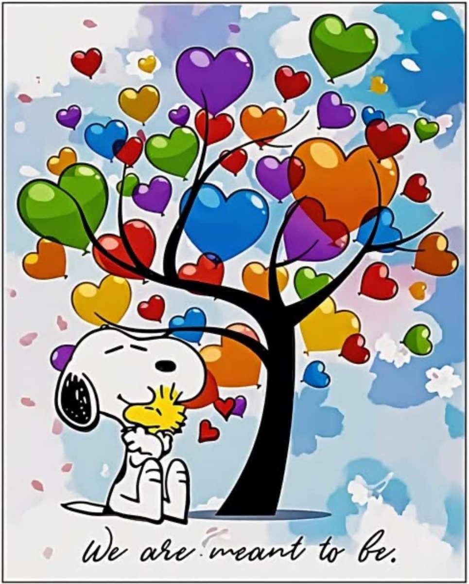 Snoopy's Heart-to Heart Blooomin 'Balon Boughs puzzle online