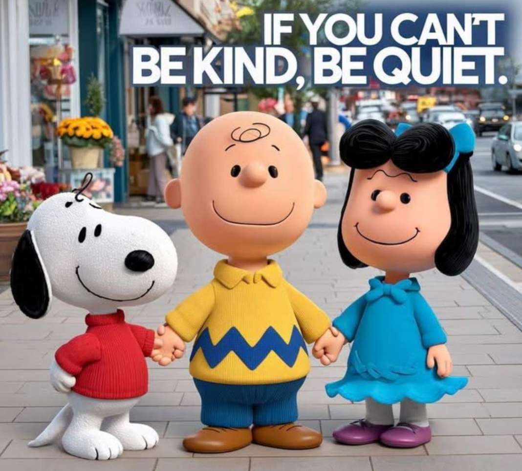 スヌーピーは、「あなたが親切になれないなら、静かになりなさい」と言います。 ジグソーパズルオンライン