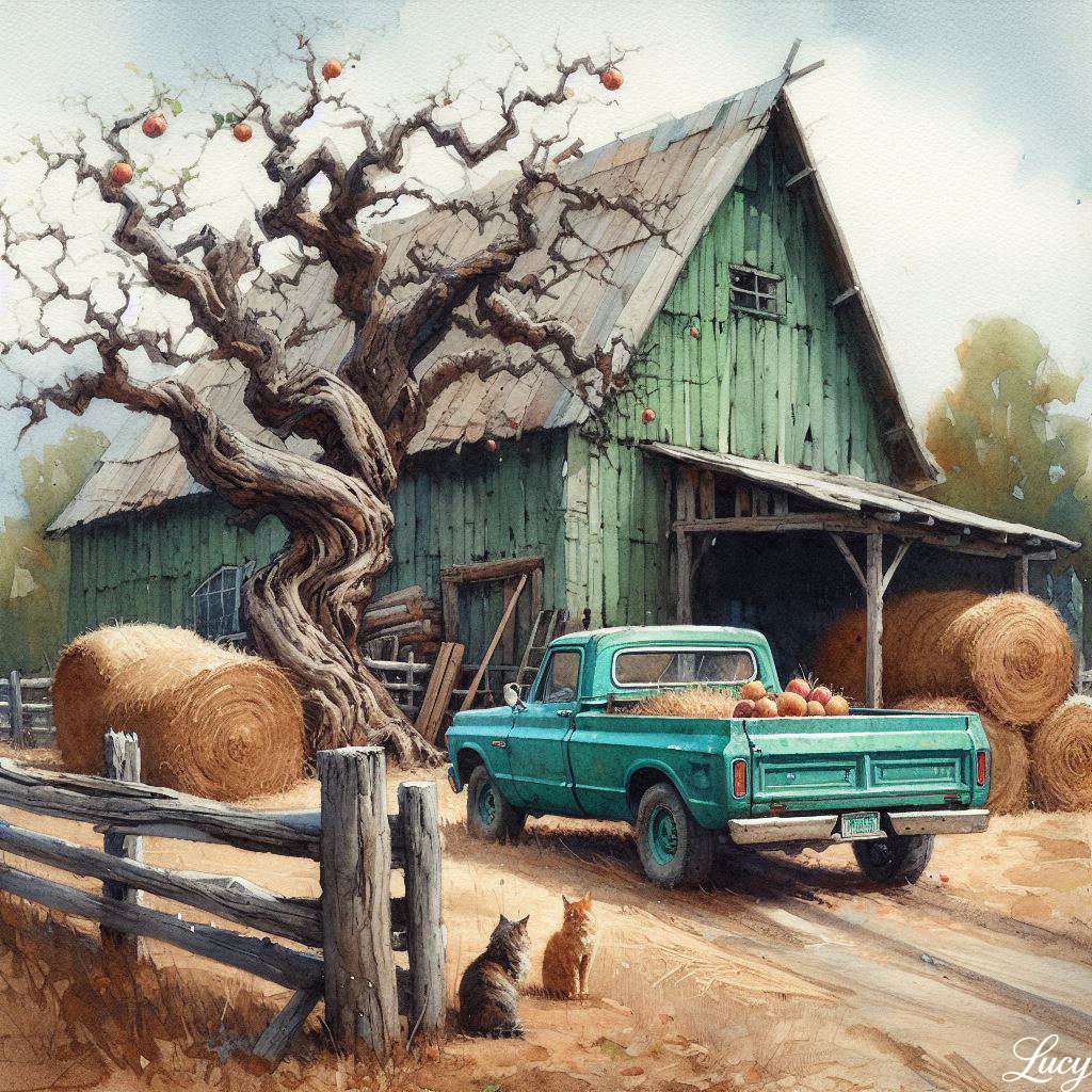 Pokręcona stara jabłoni puzzle online