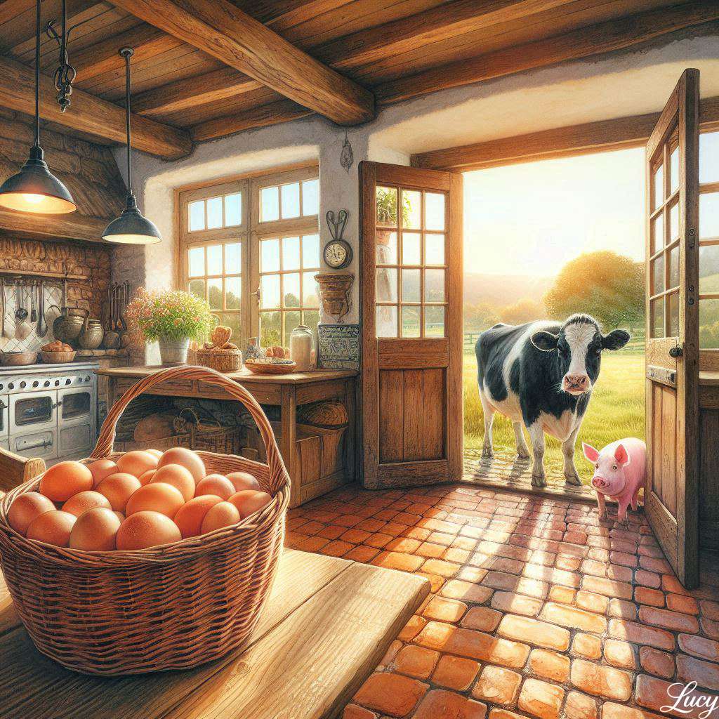 Une cuisine rustique puzzle en ligne