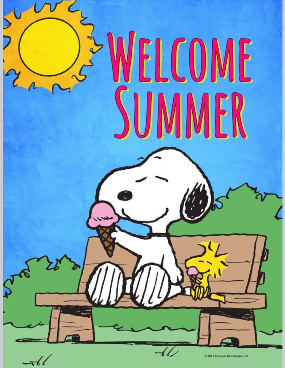 スヌーピーとウッドストックは甘いおやつを楽しんでいます ジグソーパズルオンライン