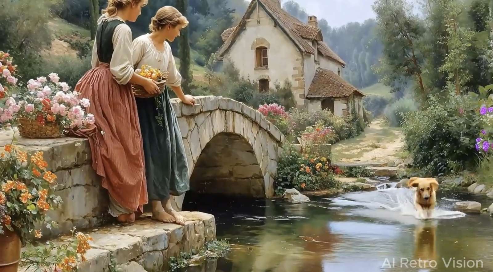 Pe podul de piatră jigsaw puzzle online
