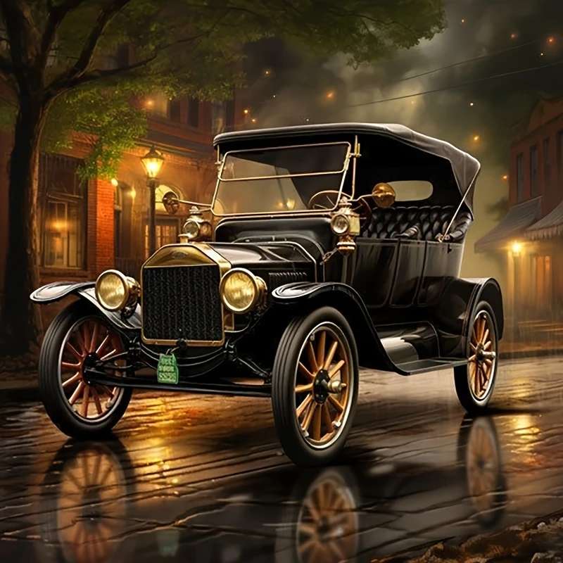 zabytkowy samochód puzzle online