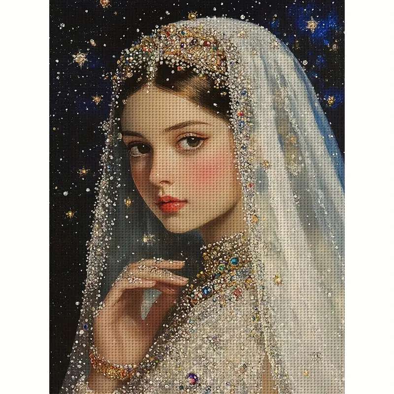 Une belle fille dans un voile puzzle en ligne
