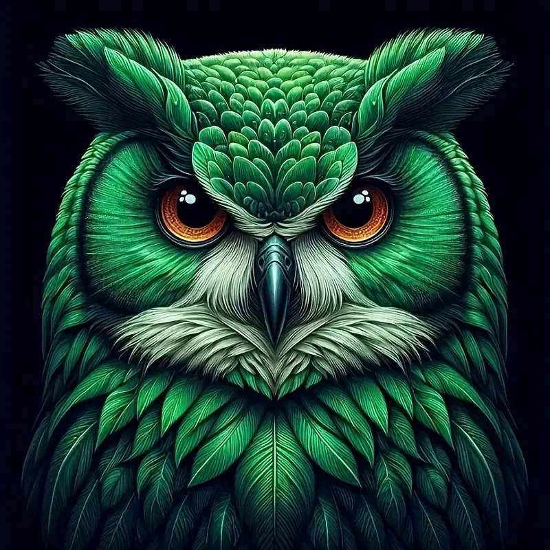 bardzo uważna sowa puzzle online