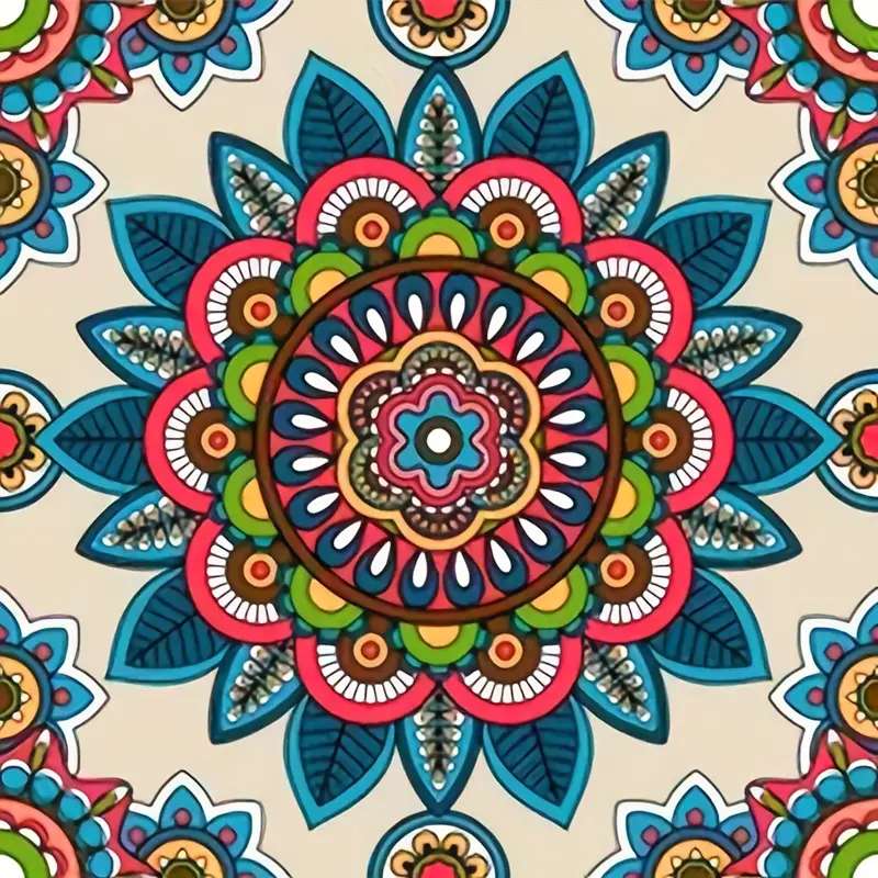 Mandala très folklorique puzzle en ligne
