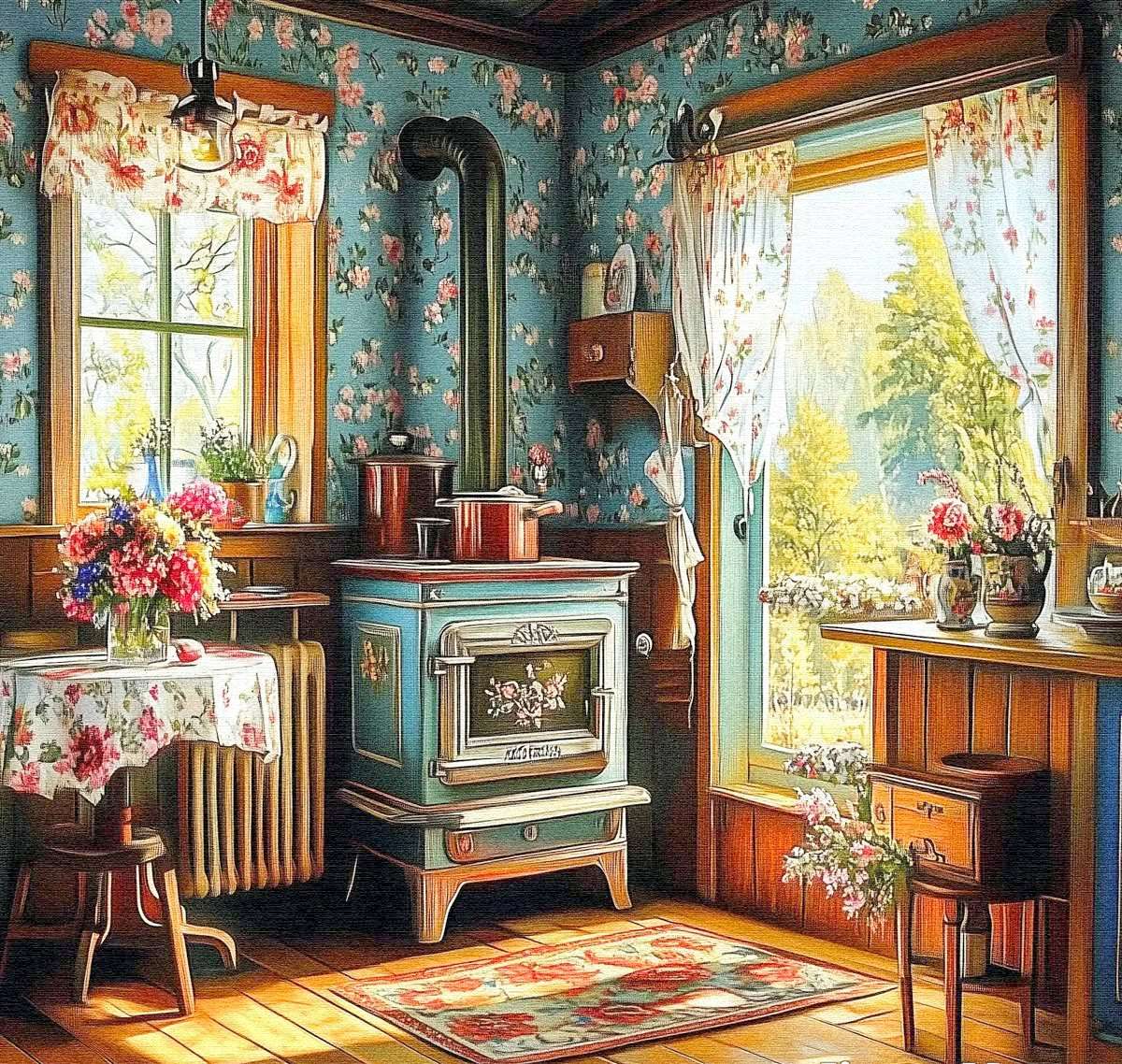 Egy kis hangulatos szoba online puzzle