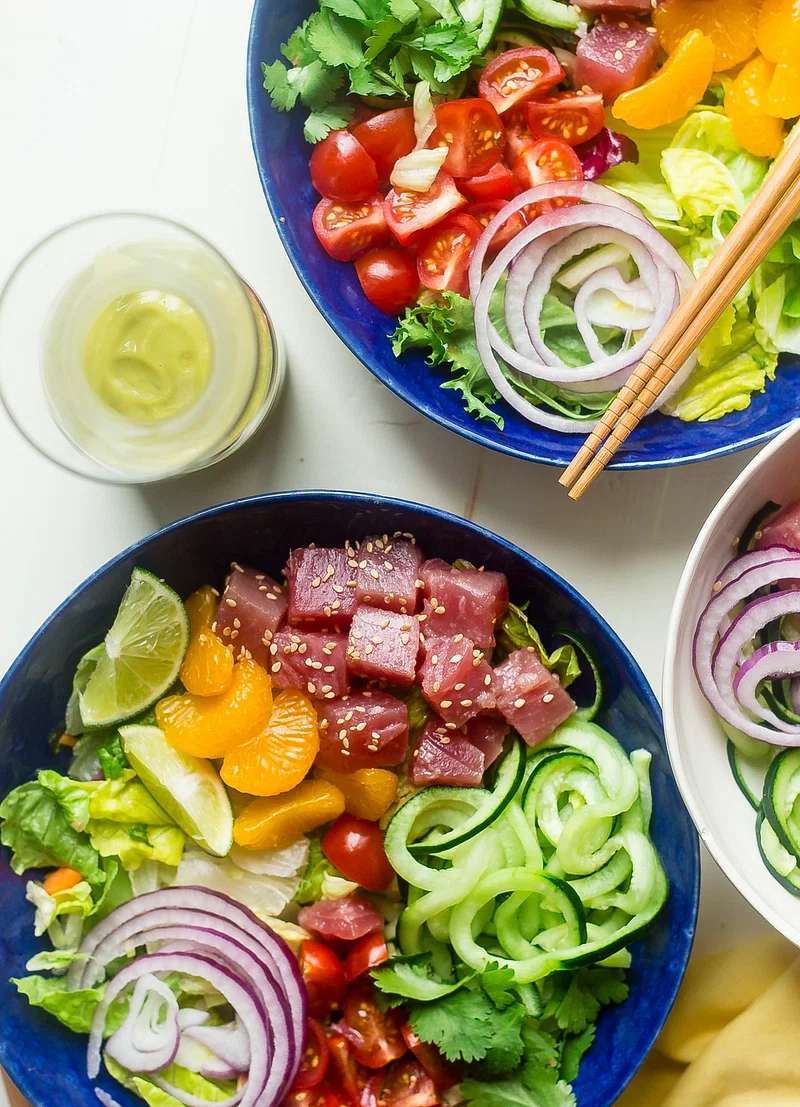 Tazones de atún rompecabezas en línea