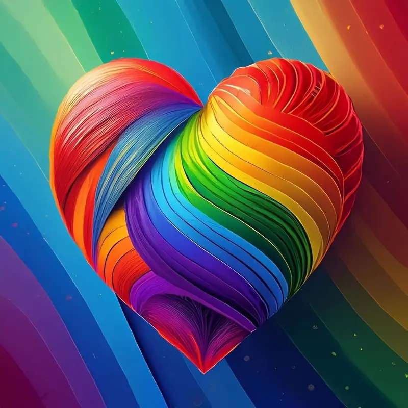 coeur arc-en-ciel puzzle en ligne