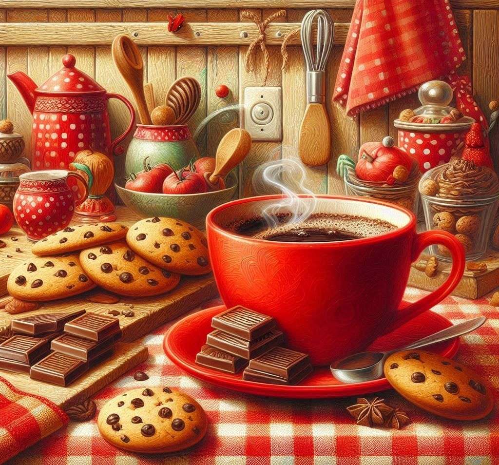 Biscotti e caffè per buongiorno puzzle online