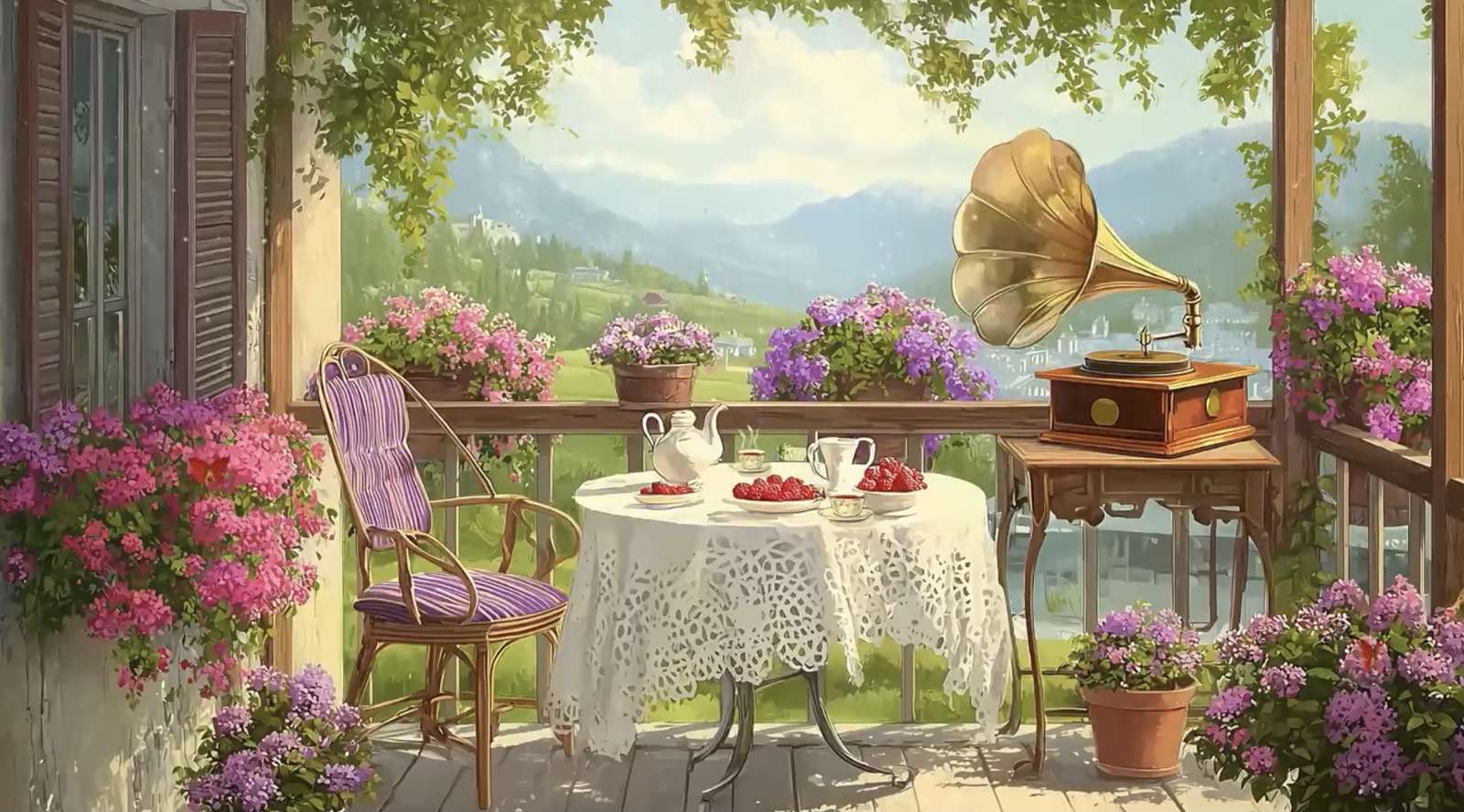 Wesoła melodia w słońcu puzzle online
