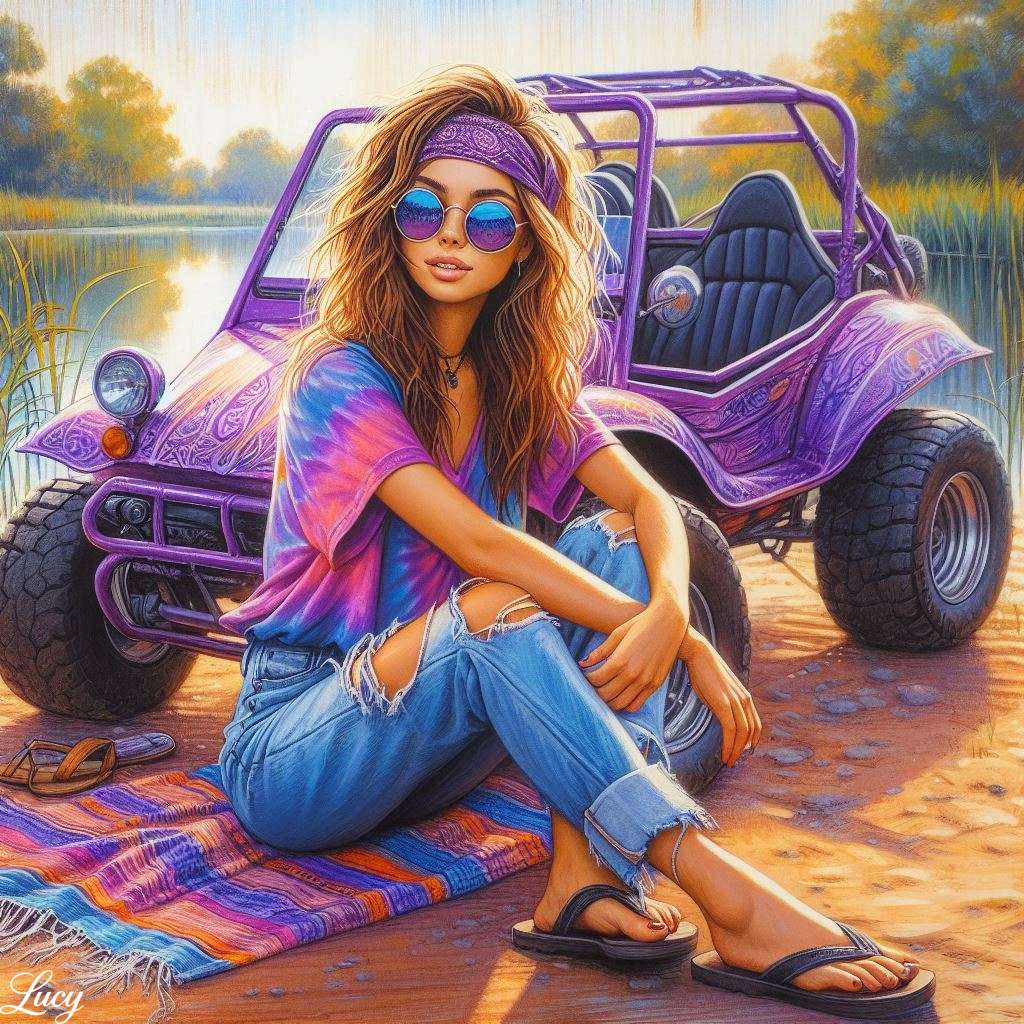 Purple Dune Buggy puzzle online