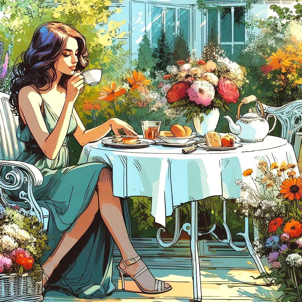 kawa na początek dnia puzzle online