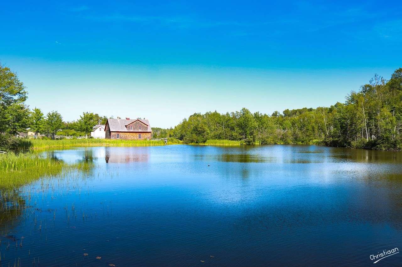 Meer, Dorp, Caraquet. puzzle online